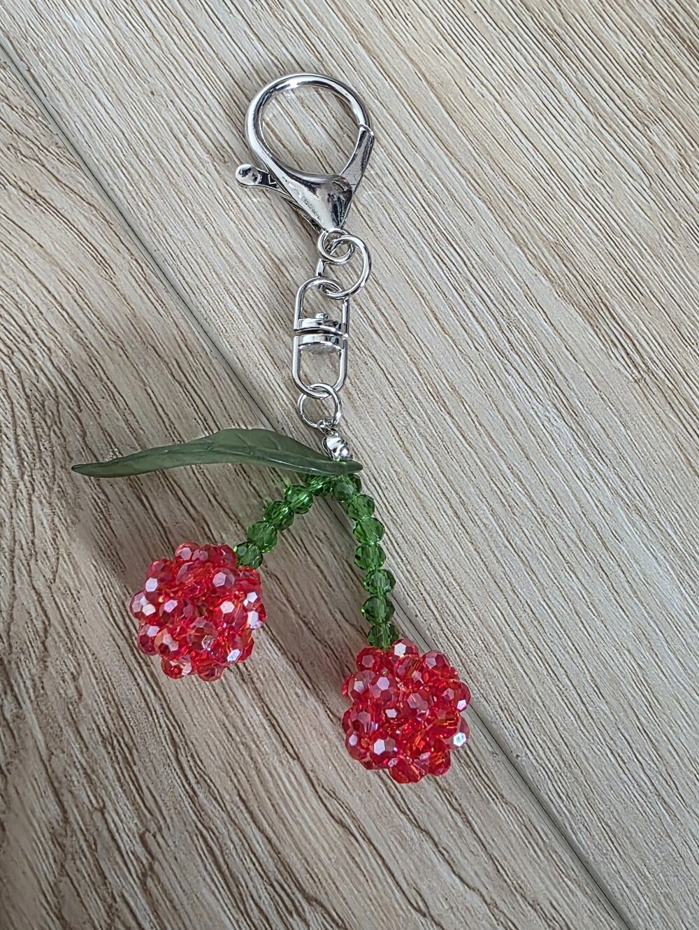 NORDSTROM Beauty Charm Keychain Cherry Foodie Bag Charm NEW